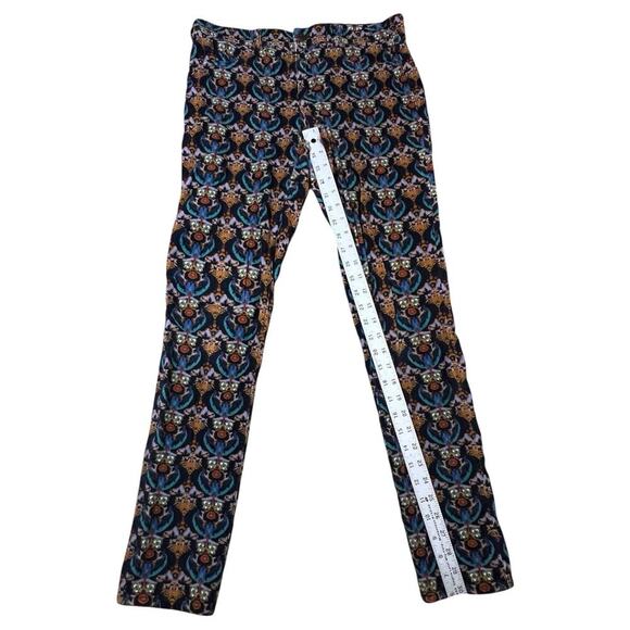 Pilcro and The Letterpress Anthropologie IKat Navy Corduroy Skinny Pants Size 28 - Picture 2 of 7